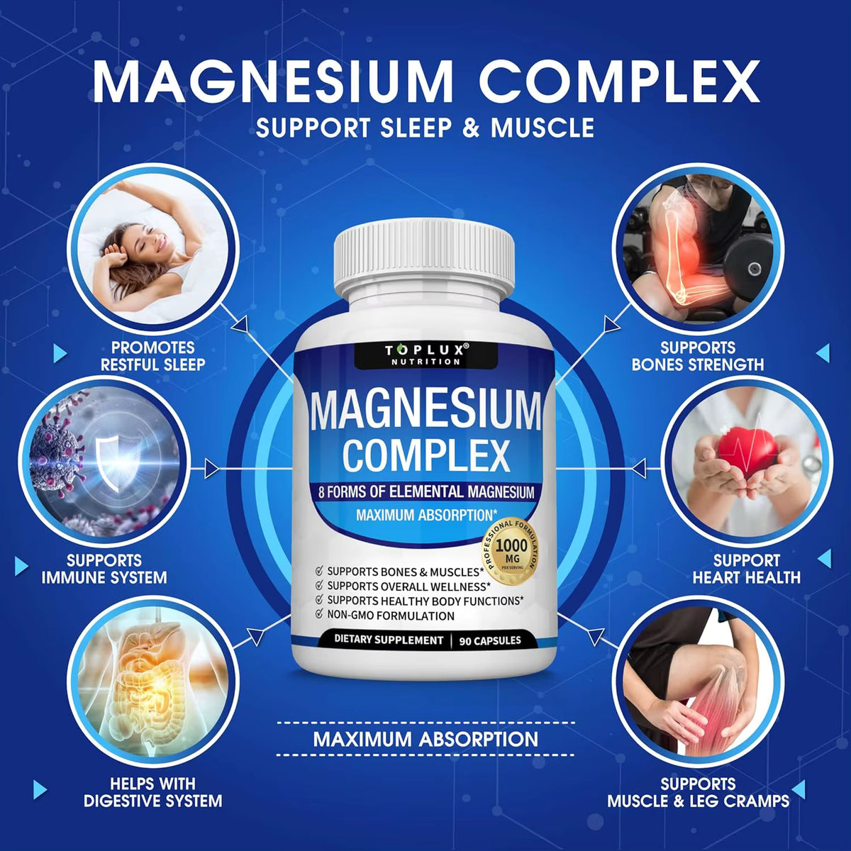 Magnesio Complex 90 Capsulas